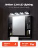 4-Light LED Modern Bathroom Vanity Light Fixtures 25.59-Inch Wall Light Fixtures