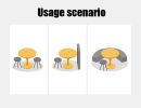 Modern Round Dining Table, âˆ…31.5'' Kitchen Dining Room Furniture, Coffee Table, Leisure Table, Living Room Table, Dining Table, Kitchen Table