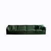 Free Combination Modular Sofa Free,4 Seater Sofa Comfy Chenille Fabric,Sectional Sofa Couch,Green Chenille