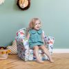 Qaba Dinosaur Kids Armchair Thick Padding Comfortable Sofa for Childrens Playroom Fun