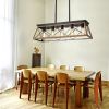 (Same as W134067498/L1003) 5-Light Walnut Farmhouse Chandeliers For Dining Room