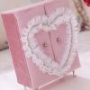 Pink Velvet Mini Jewelry Box Storage Organizer Lace Princess Wardrobe Furniture Shape Jewelry Holder