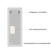 Full Length Mirror Lighted Vanity Body Mirror LED Mirror Wall-Mounted Mirror Big Size Rounded Corners, Bedroom,Living Room,Dressing Room Hotel