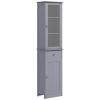 Bathroom Storage Cabinet-Grey (Swiship-Ship)(Prohibited by WalMart)
