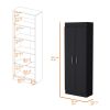 Dawson Pantry Cabinet with Sleek 5-Shelf Storage