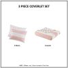 Cotton Cabana Stripe Reversible Quilt Set with Rainbow Reverse