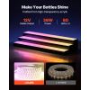 LED Lighted Liquor Bottle Display, 3 Tiers 30 inches, Acrylic Illuminated Home Bar Shelf Display with RF Remote & App Control