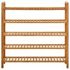 Shoe Rack with 5 Shelves 39.4"x10.6"x39.4" Solid Oak Wood
