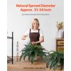 Artificial Ferns 2 Pcs, Natural Spread Diameter 31-34 Inch, Large Hanging Artificial Boston Ferns, Fake Plant Wall Decor with 30 Branches