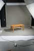 Outdoor Wood Coffee Table, 42" Farmhouse Side Table for Patio