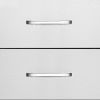 Outdoor Kitchen Drawers 18.11"W x 23.23"D x 23.23"H, Triple-Access Stainless Steel BBQ Drawers with Handles