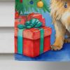 Cairn Terrier Christmas Reindeer House Flag Large Porch Sleeve Pole Decorative Outside Yard Banner Artwork Wall Hanging, Polyester, House Size, Multic