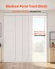 Panel Track Blinds Extendable Track from 45.8 in to 86 in W Trimmable Light Gray