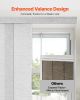 Panel Track Blinds Extendable Track from 45.8 in to 86 in Width Trimmable Gray