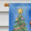 Rhodesian Ridgeback Christmas Reindeer House Flag Large Porch Sleeve Pole Decorative Outside Yard Banner Artwork Wall Hanging, Polyester, House Size,