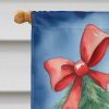 Boxer Christmas Reindeer House Flag Large Porch Sleeve Pole Decorative Outside Yard Banner Artwork Wall Hanging, Polyester, House Size, Multicolor