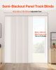 Panel Track Blinds Extendable Track from 45.8in to 86in W Trimmable Light Brown