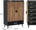 Shoe Cabinet, Shoe Storage Organizer with Adjustable Shelves