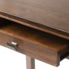 Artisan 46 inch Wide Solid Wood Console Sofa Table in Russet Brown