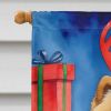 Chow Chow Christmas Reindeer House Flag Large Porch Sleeve Pole Decorative Outside Yard Banner Artwork Wall Hanging, Polyester, House Size, Multicolor