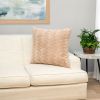 HGTV Curlicue Faux Fur Pillow Nomadic Desert 26 x 26 inches