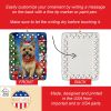 Cairn Terrier Christmas Reindeer Porcelain Ornament Christmas Tree Hanging Decorations for Home Christmas Holiday, Rectangle, Gift, Multicolor