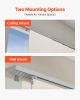 Panel Track Blinds Extendable Track from 45.8in to 86in W Trimmable Light Brown