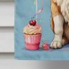 Saint Bernard Happy Birthday House Flag Large Porch Sleeve Pole Decorative Outside Yard Banner Artwork Wall Hanging, Polyester, House Size, Multicolor