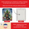 Black and Tan Dachshund Christmas Reindeer Porcelain Ornament Christmas Tree Hanging Decorations for Home Christmas Holiday, Rectangle, Gift