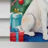 Kuvasz Christmas Reindeer House Flag Large Porch Sleeve Pole Decorative Outside Yard Banner Artwork Wall Hanging, Polyester, House Size, Multicolor