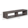 Floating TV Stand Wall Mounted Media Console Storage Shelf Dark Grey for Living Room Home Office