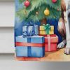 Pointer Christmas Reindeer House Flag Large Porch Sleeve Pole Decorative Outside Yard Banner Artwork Wall Hanging, Polyester, House Size, Multicolor