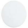 White Side Table with Turned Pedestal