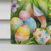 Pomeranian Easter Egg Hunt House Flag Large Porch Sleeve Pole Decorative Outside Yard Banner Artwork Wall Hanging, Polyester, House Size, Multicolor