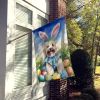 Puli Easter Egg Hunt House Flag Large Porch Sleeve Pole Decorative Outside Yard Banner Artwork Wall Hanging, Polyester, House Size, Multicolor