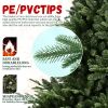 Full-Shaped 7.5FT Christmas Tree with 2441 Tips Ã¢â‚¬â€œ PE/PVC Mixed Needles, Wide Base for Large Spaces, Hinged Structure for Easy Setup