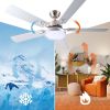 52 Inch 5 blades Ceiling Fan With Dimmable LED Light And Remote Control