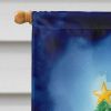 Chocolate Christmas Reindeer House Flag Large Porch Sleeve Pole Decorative Outside Yard Banner Artwork Wall Hanging, Polyester, House Size, Multicolor