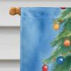 Havanese Christmas Reindeer House Flag Large Porch Sleeve Pole Decorative Outside Yard Banner Artwork Wall Hanging, Polyester, House Size, Multicolor