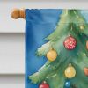 Kuvasz Christmas Reindeer House Flag Large Porch Sleeve Pole Decorative Outside Yard Banner Artwork Wall Hanging, Polyester, House Size, Multicolor