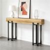 Console Table 160 Cm Narrow with Metal Frame for Hallway And Home-Office