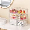 6 Pack Small Stackable Stroage Drawers, Acrylic Bathroom Makeup Organizer, Plastic Storage Bins For Vanity, Undersink, Kitchen Cabinets, Pantry