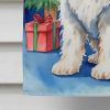 Komondor Christmas Reindeer House Flag Large Porch Sleeve Pole Decorative Outside Yard Banner Artwork Wall Hanging, Polyester, House Size, Multicolor