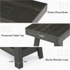 2-Tier Wooden End Table, Farmhouse Small Sofa Side Table with Storage, Slim Narrow Nightstand for Living Room