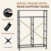 8 Drawers Fabric Dresser, Clothes Storing, Storage Tower Organizer TV Stand, for Bedrooms, Wardrobes, Entryways, and Living Rooms, Black