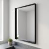 22"x30" Bathroom Wall Mounted Mirror Vanity Rectangular Mirror with Deep Frame, Black