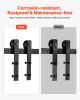 VEVOR 10FT Sliding Barn Door Hardware Kit for Single Sliding Barn Door I-shape