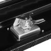 Contractor Truck Tool Box, 72 x 21 x 13 in, Black Tread Aluminum TopSider Toolbox with Two Lower Drawers, Flip Up Door