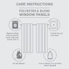 Twist Tab Lined Window Curtain Panel Dusty Aqua 50x120"