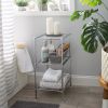 3 Tier Freestanding Shelving Tower in Chrome